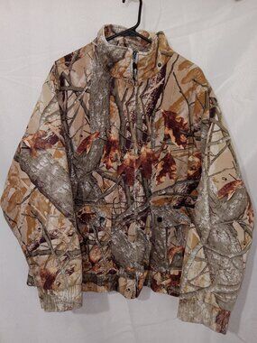 Outfitters Ridge Jacket Mens XL Camouflage Thermal Fusion 3D Fleece Outdoors